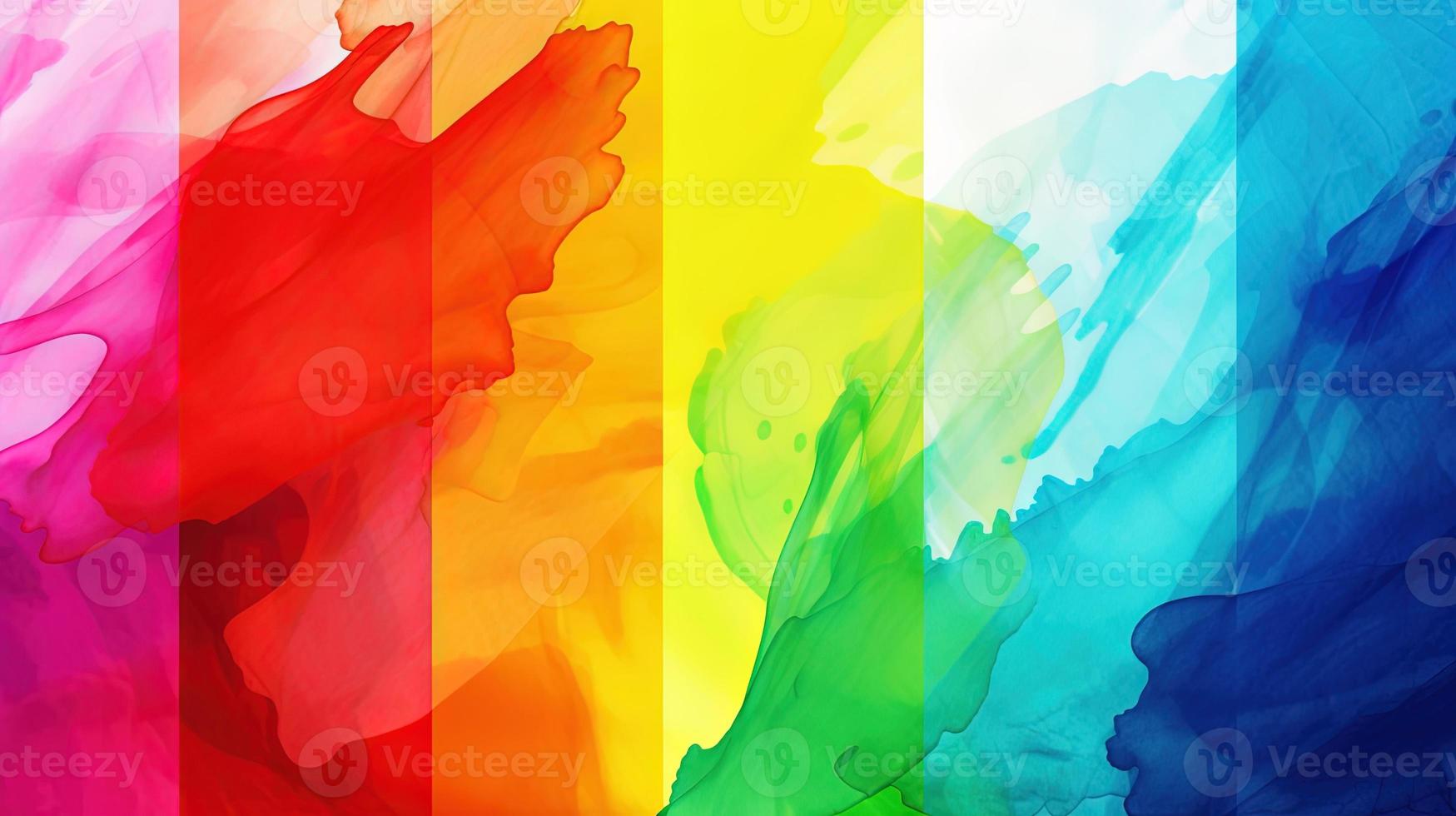 Abstract background with multicolored wavy lines photo