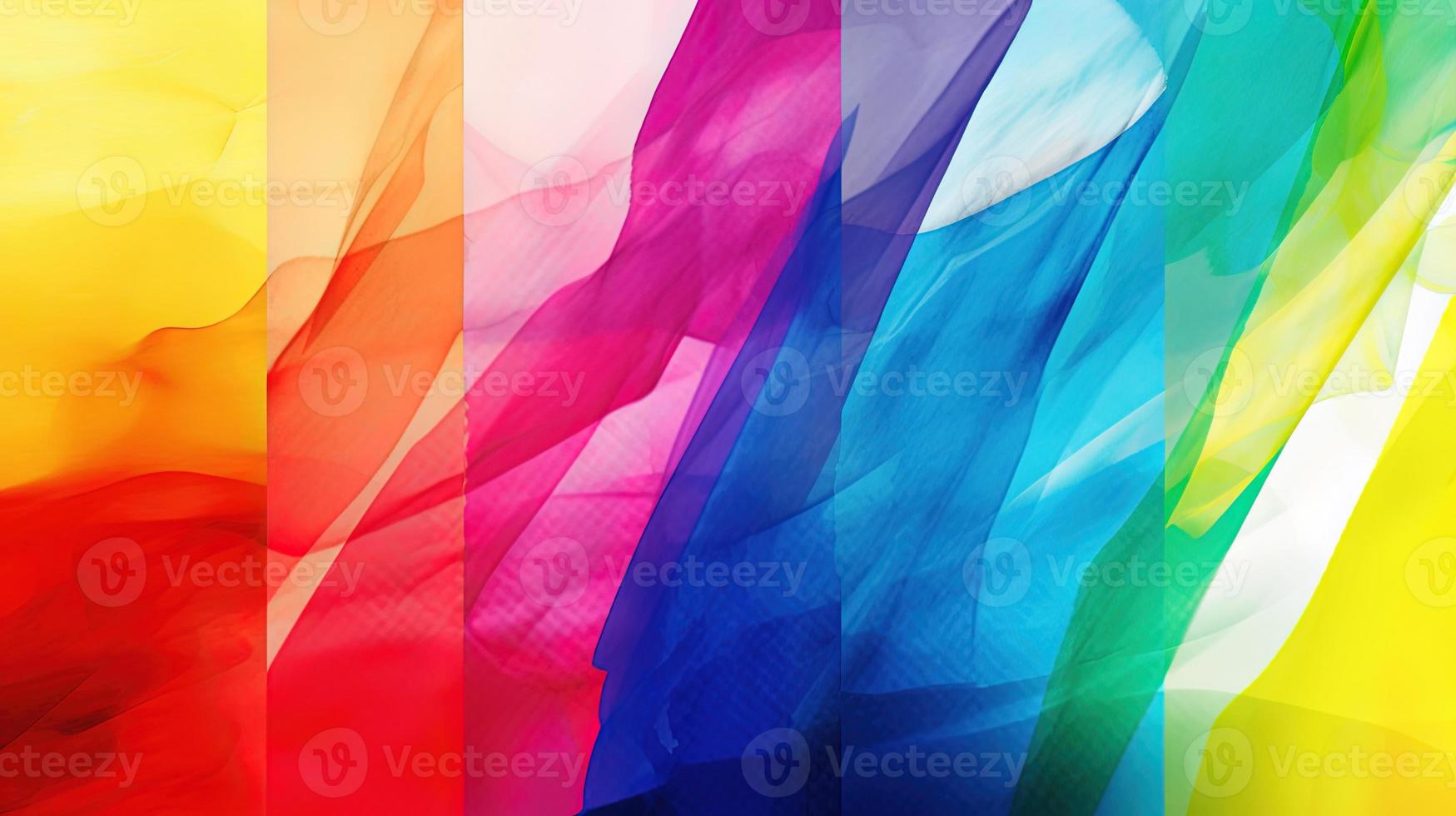 Abstract background with multicolored wavy lines photo