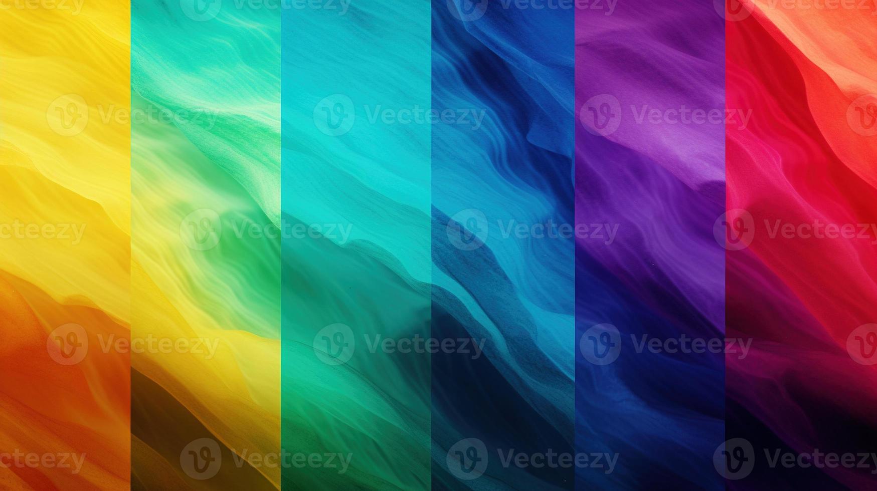 Abstract background with multicolored wavy lines photo