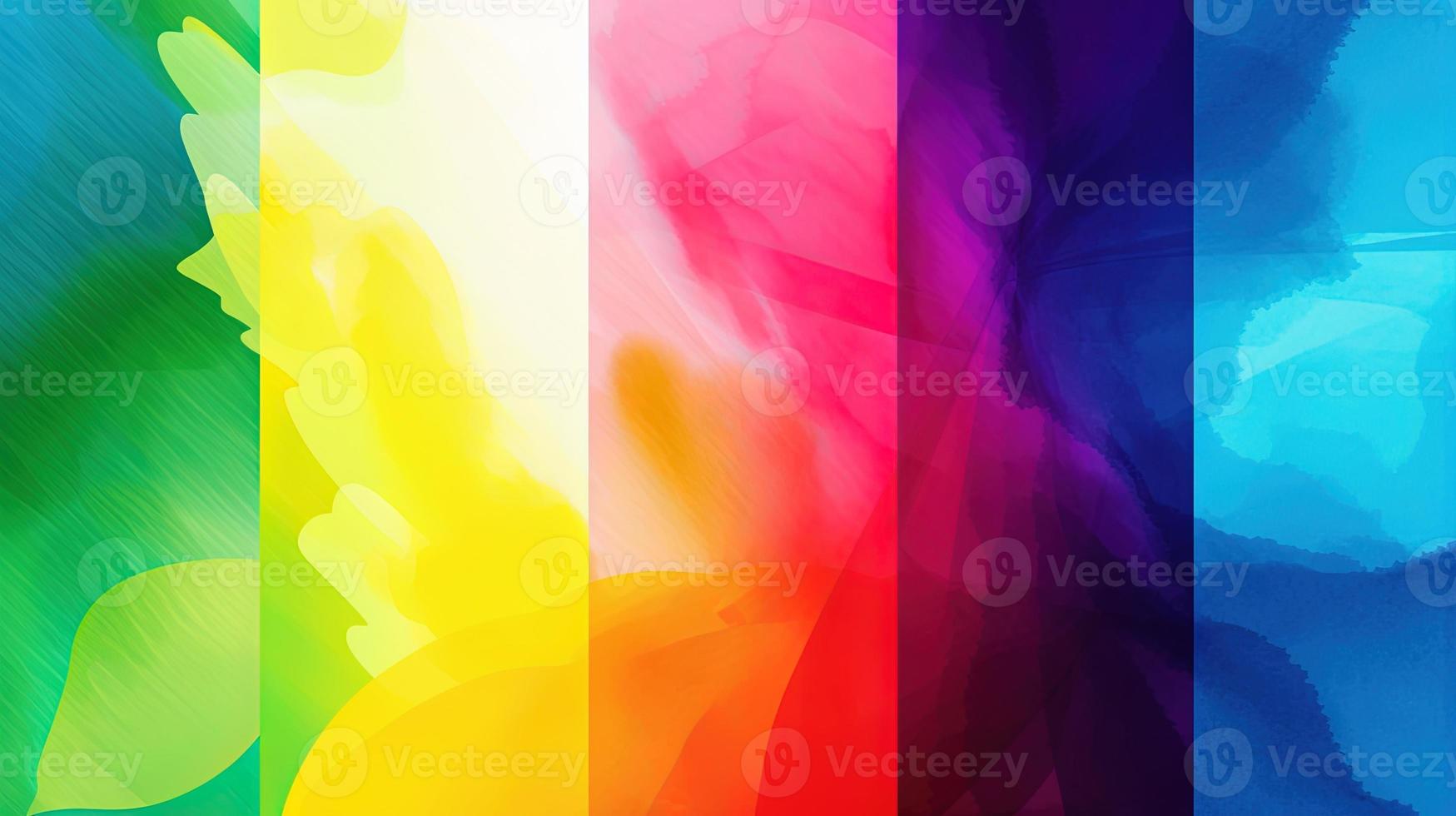 Abstract background with multicolored wavy lines photo