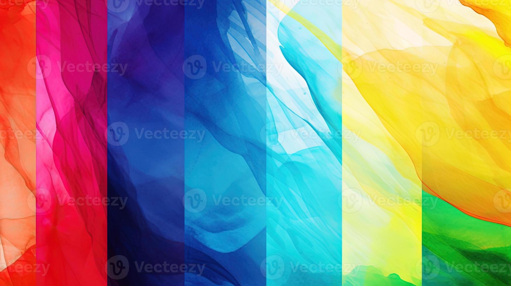 Abstract background with multicolored wavy lines photo