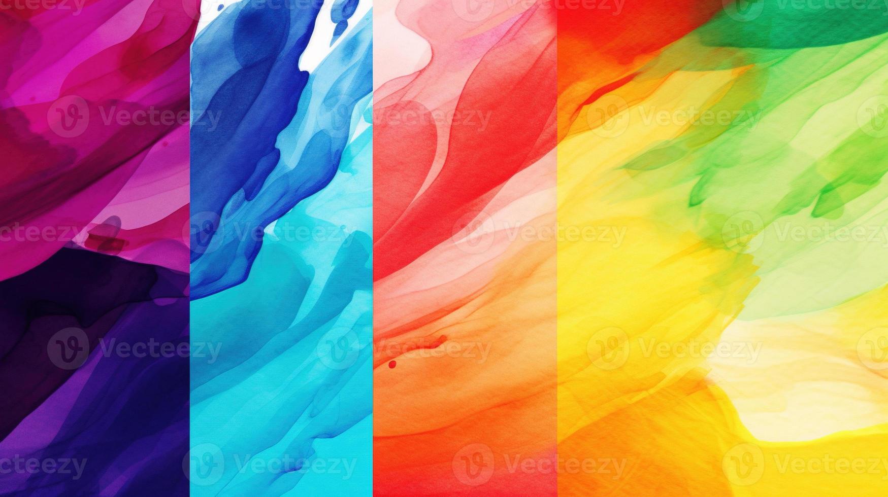 Abstract background with multicolored wavy lines photo
