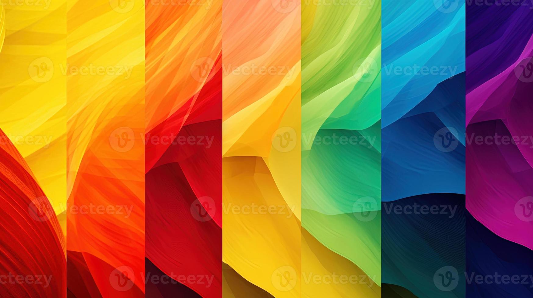 Abstract background with multicolored wavy lines photo