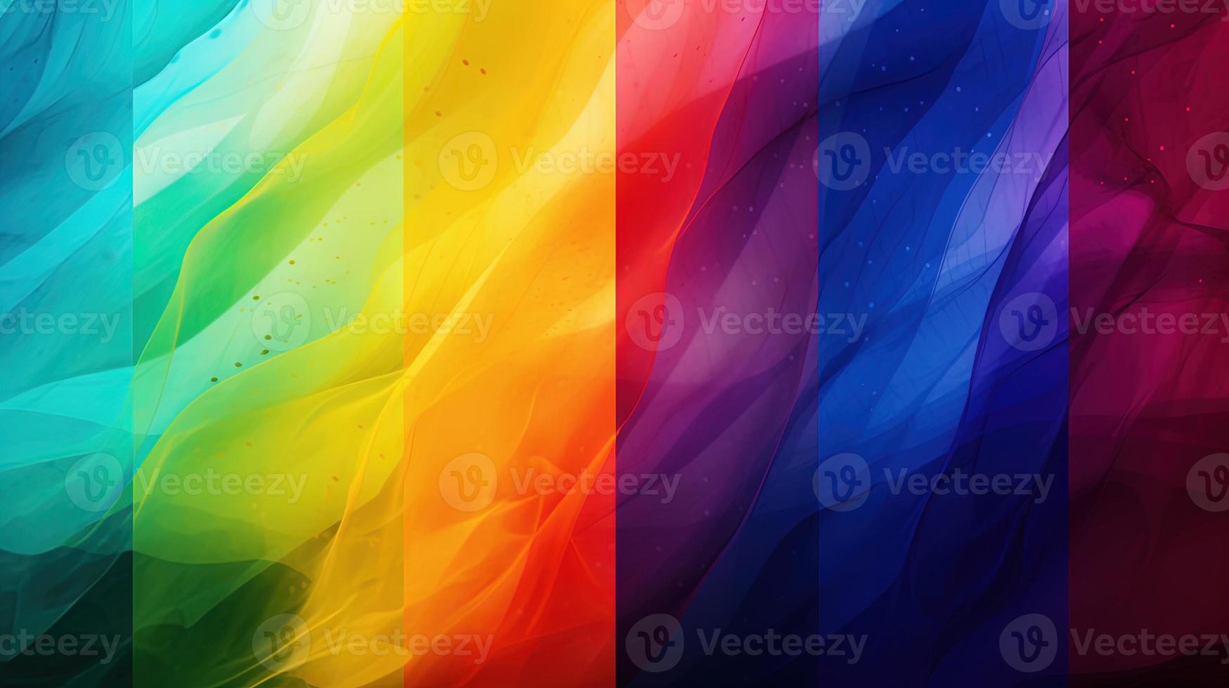 Abstract background with multicolored wavy lines photo