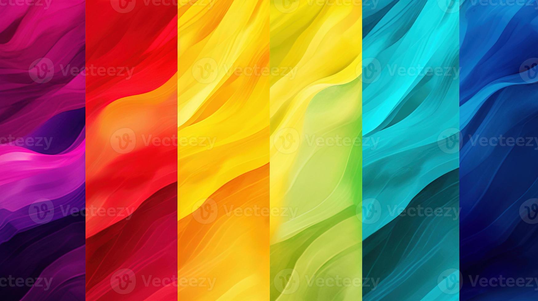 Abstract background with multicolored wavy lines photo