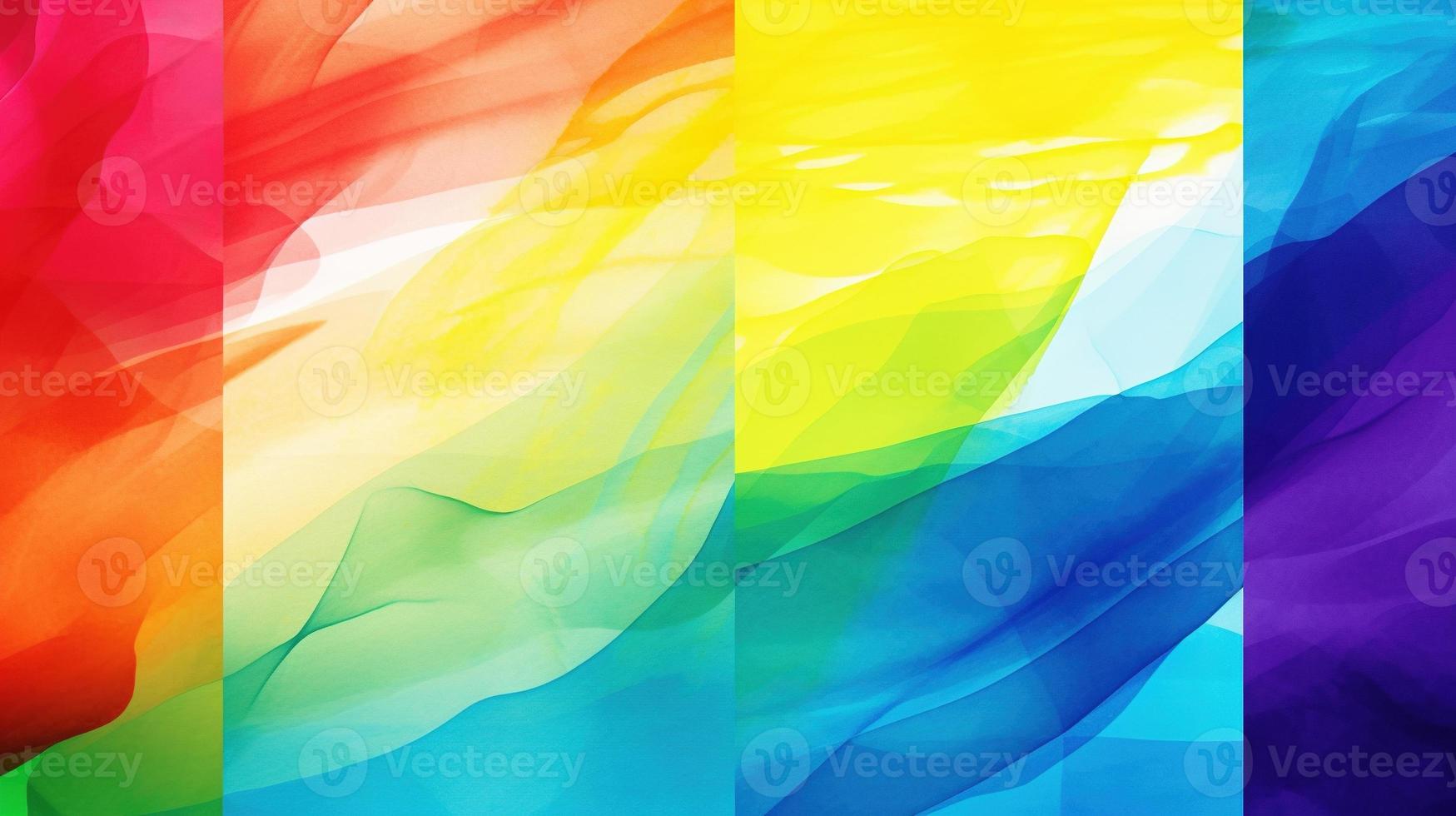 Abstract background with multicolored wavy lines photo