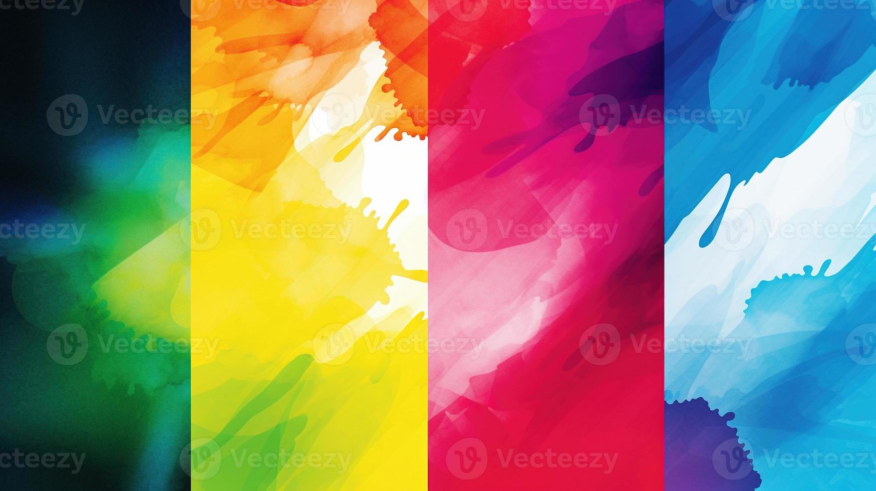 Abstract background with multicolored wavy lines photo