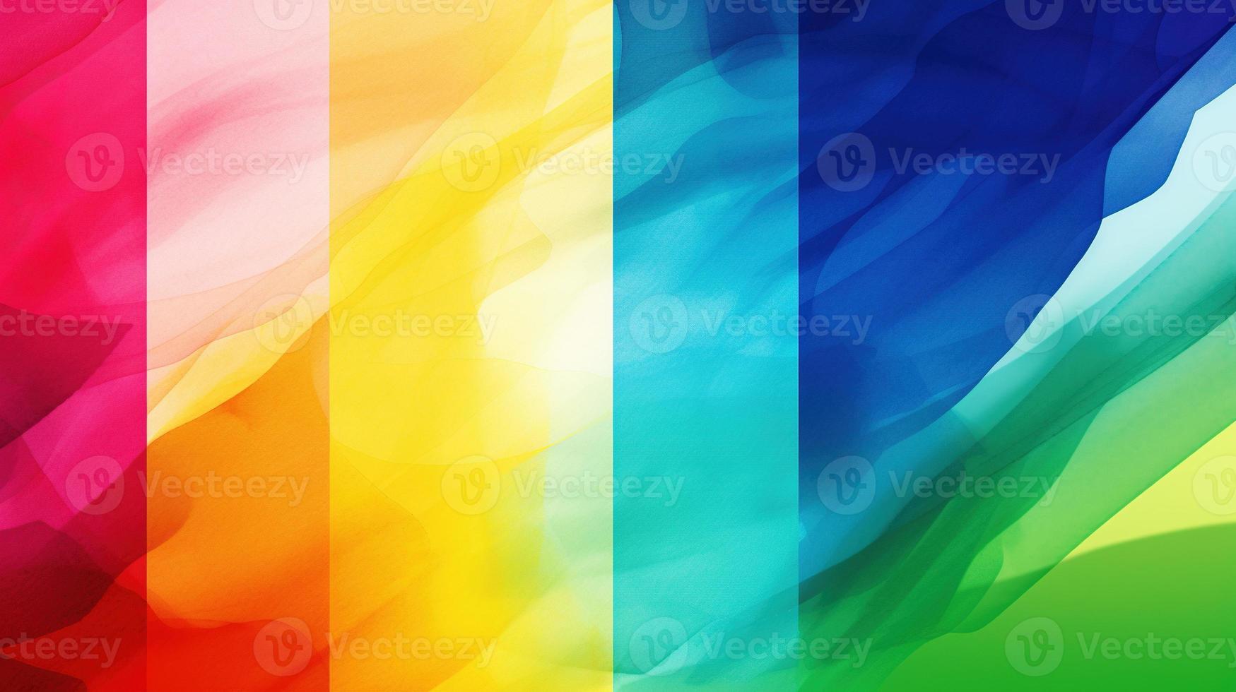 Abstract background with multicolored wavy lines photo