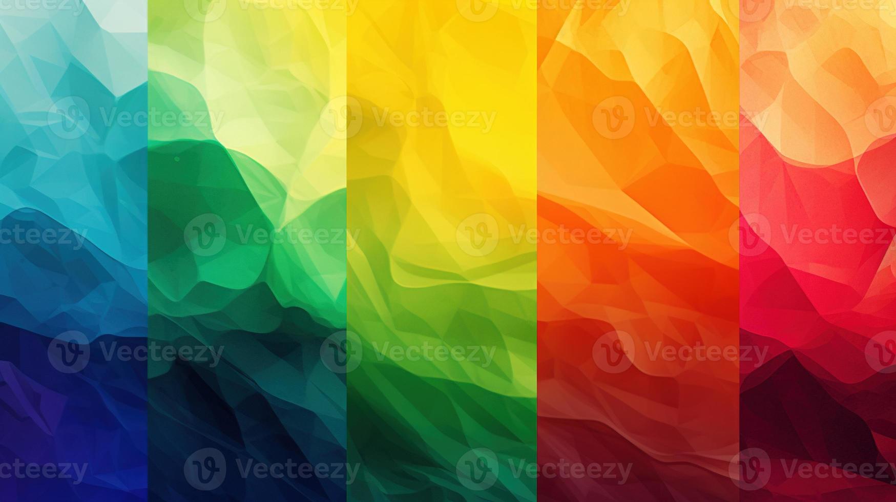 Abstract background with multicolored wavy lines photo