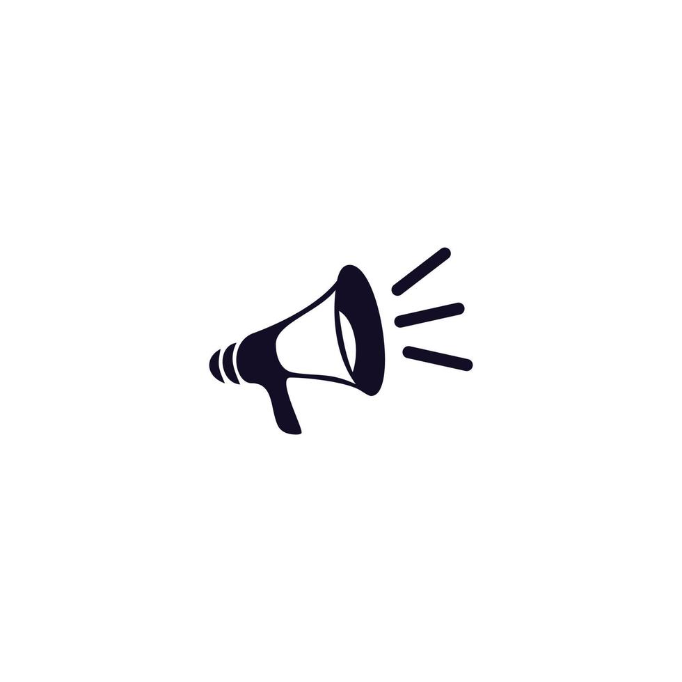 megaphone speaker logo icon design vector