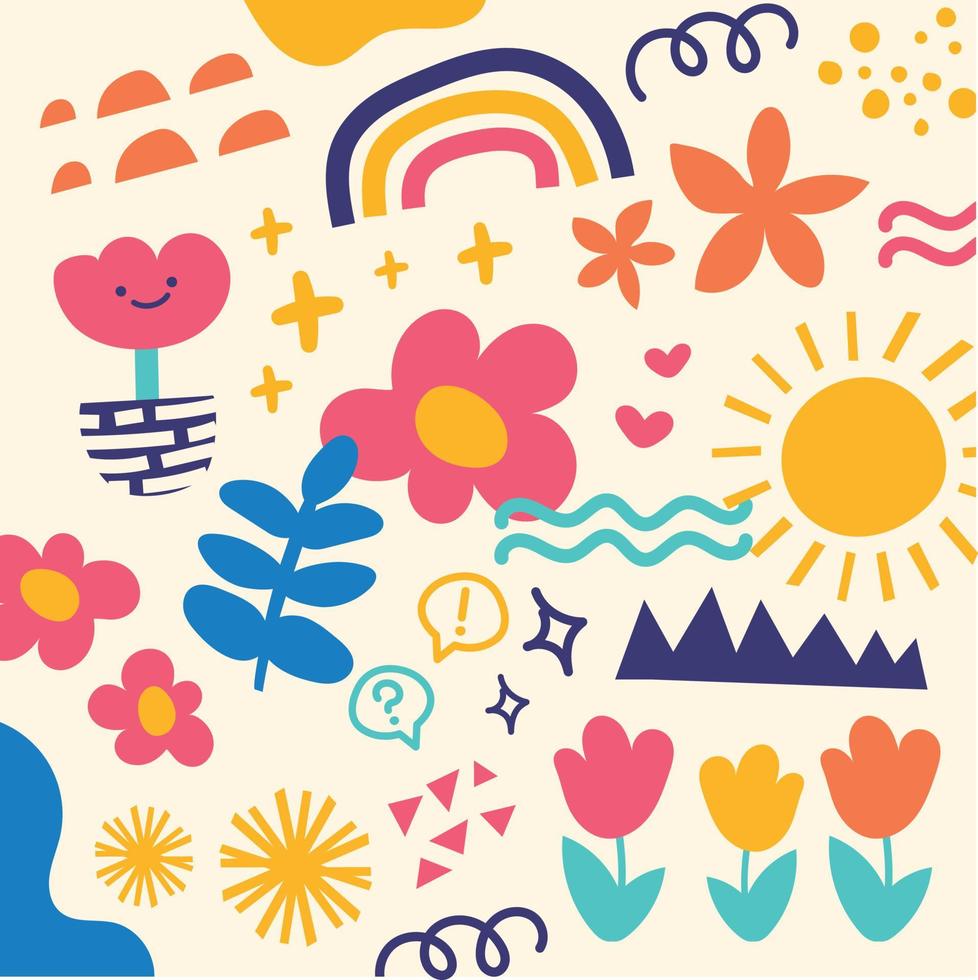 fun color shape vector