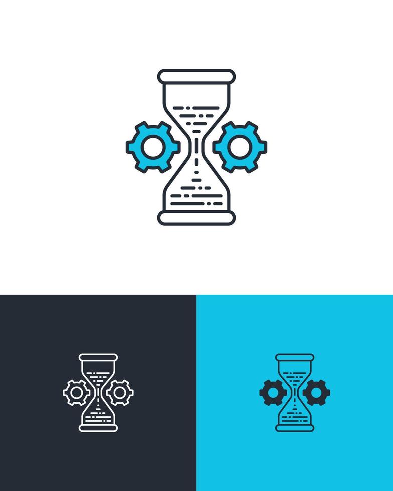 Time Management and Productivity Icon vector