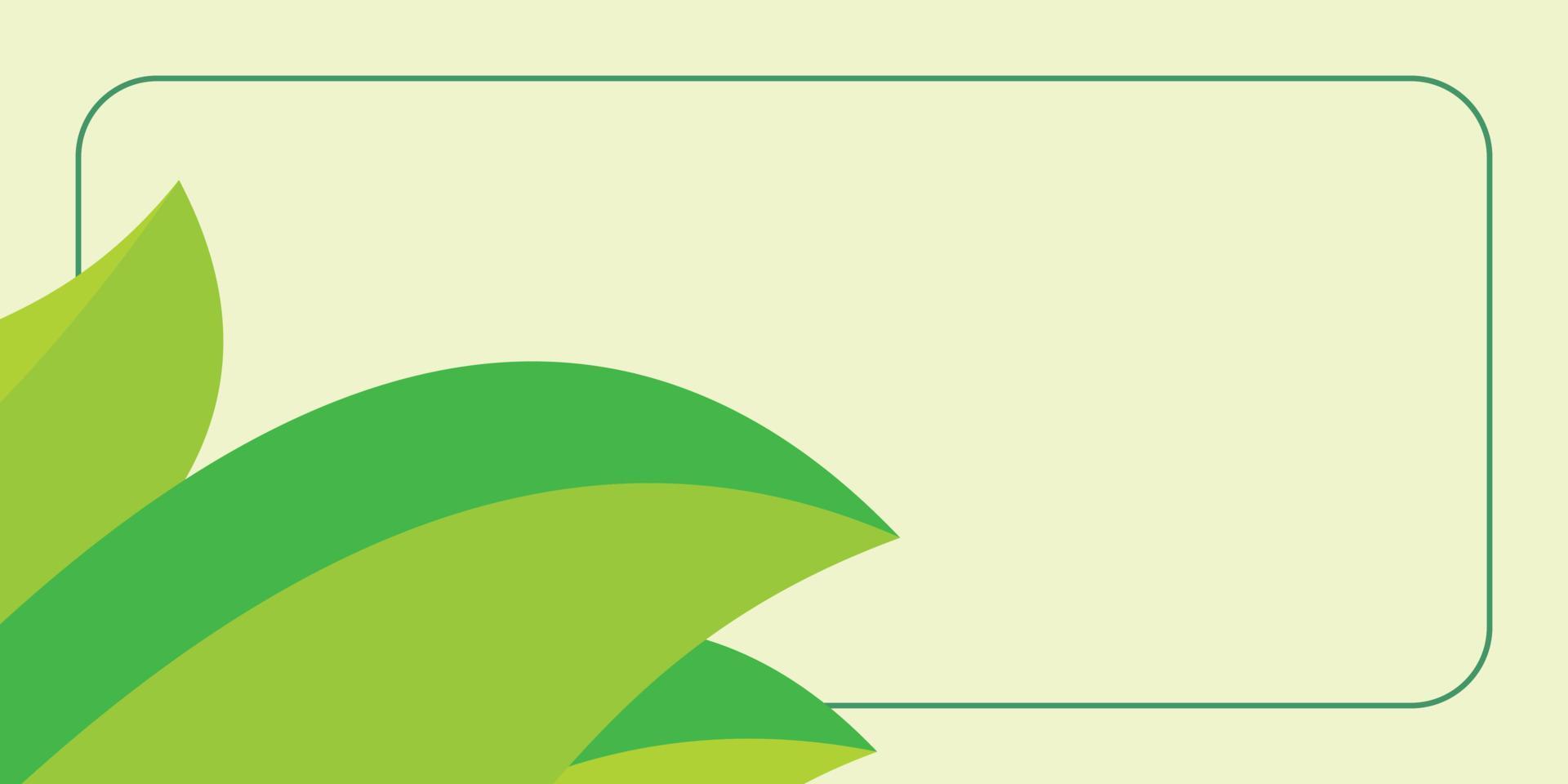 earth day background green color abstract shape, leaf pattern with free space for text. Template for banners, posters, social media, presentations. vector