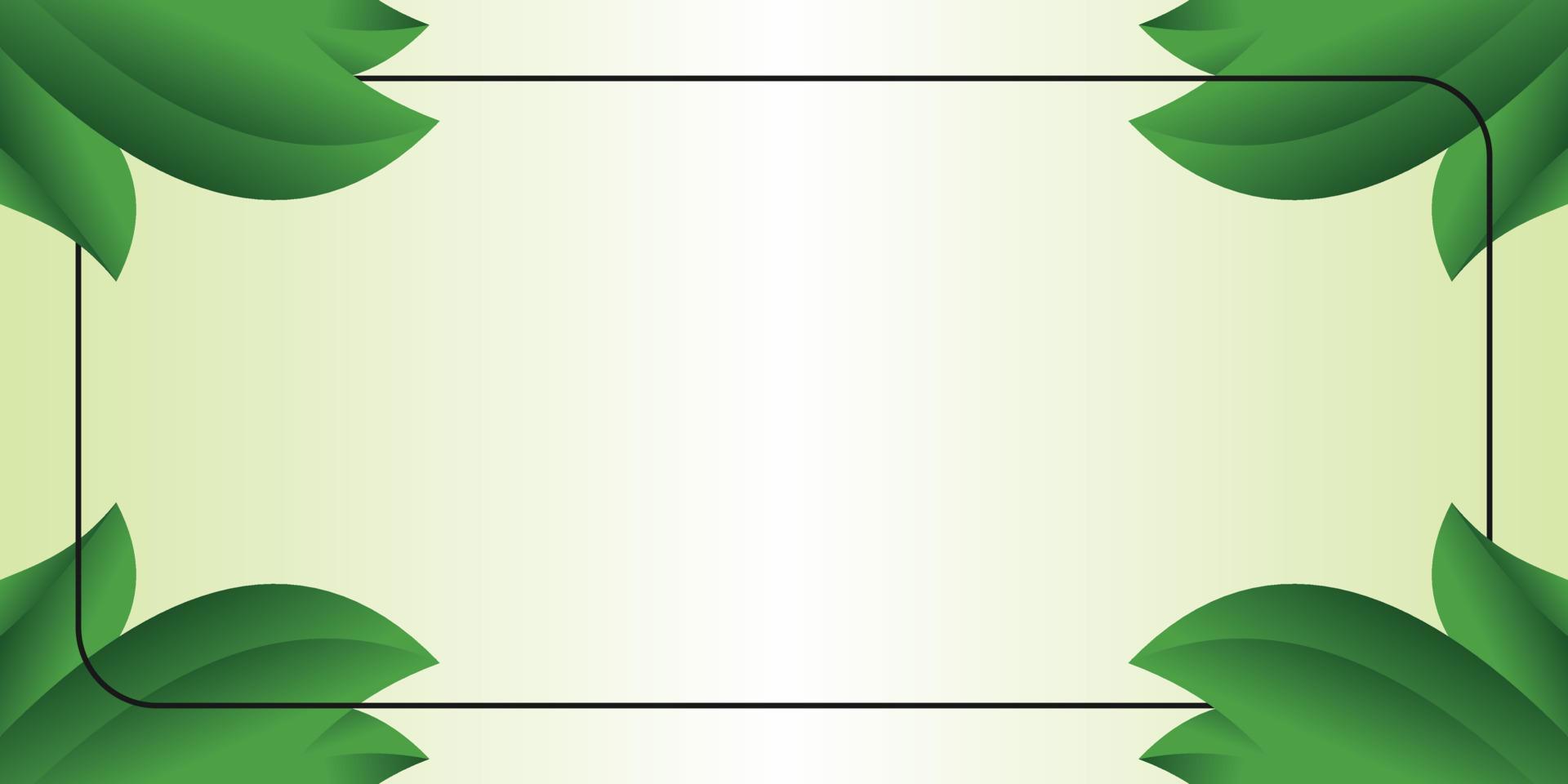 earth day background green color abstract shape, leaf pattern with free space for text. Template for banners, posters, social media, presentations. vector
