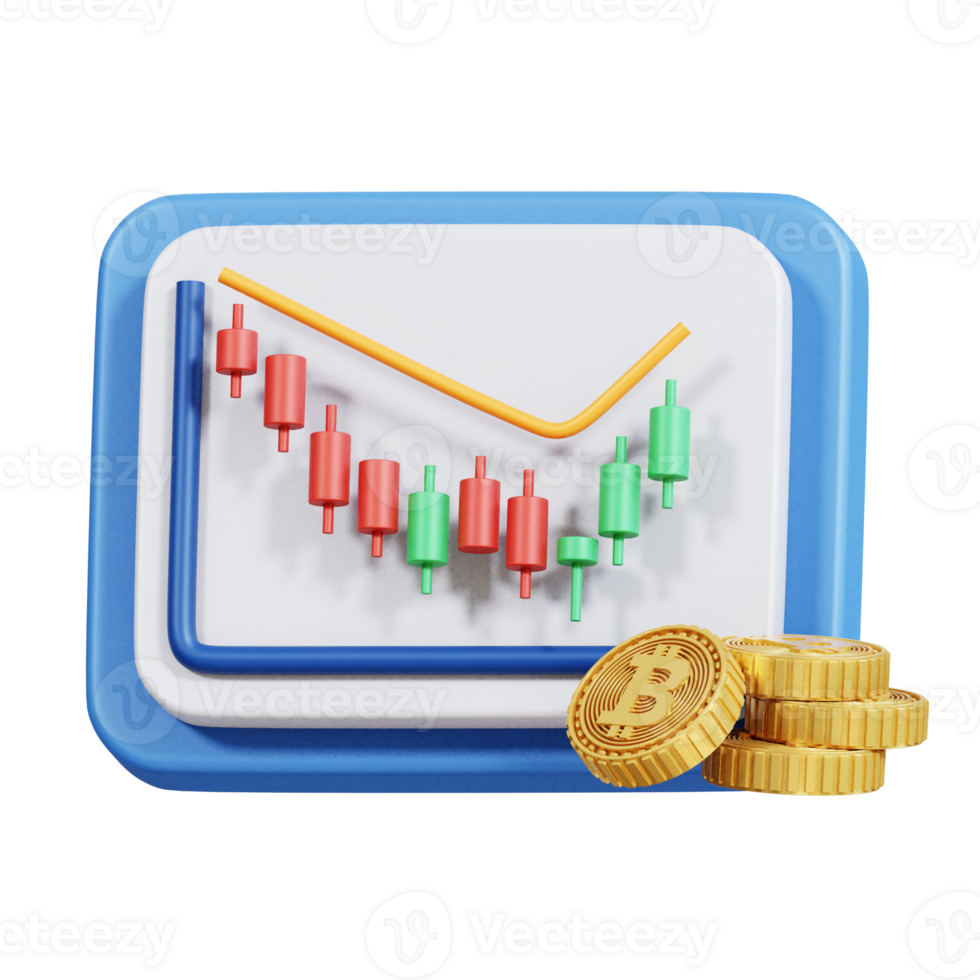 criptografia negociação 3d ícone png