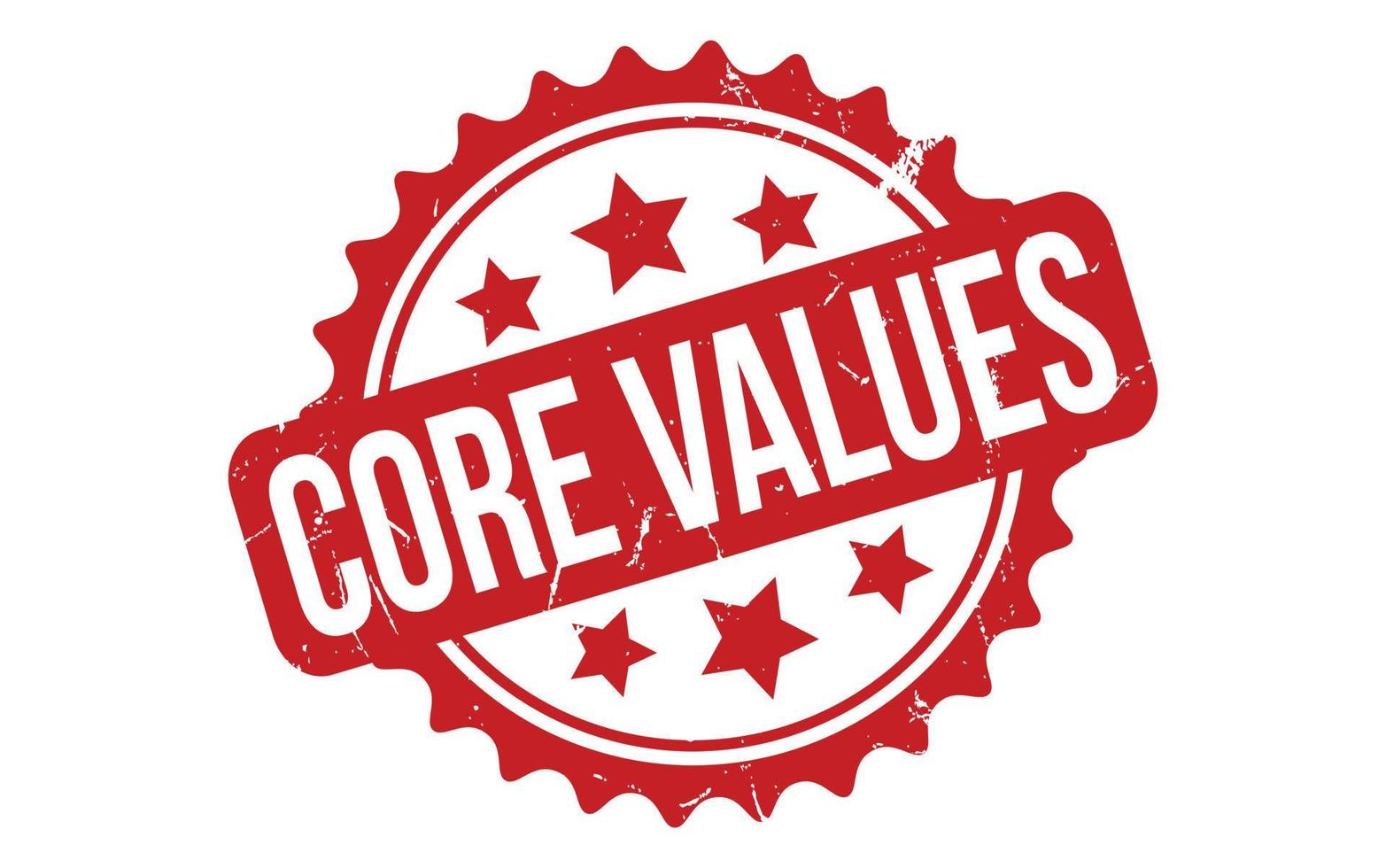 Core Values Rubber Stamp Seal Vector