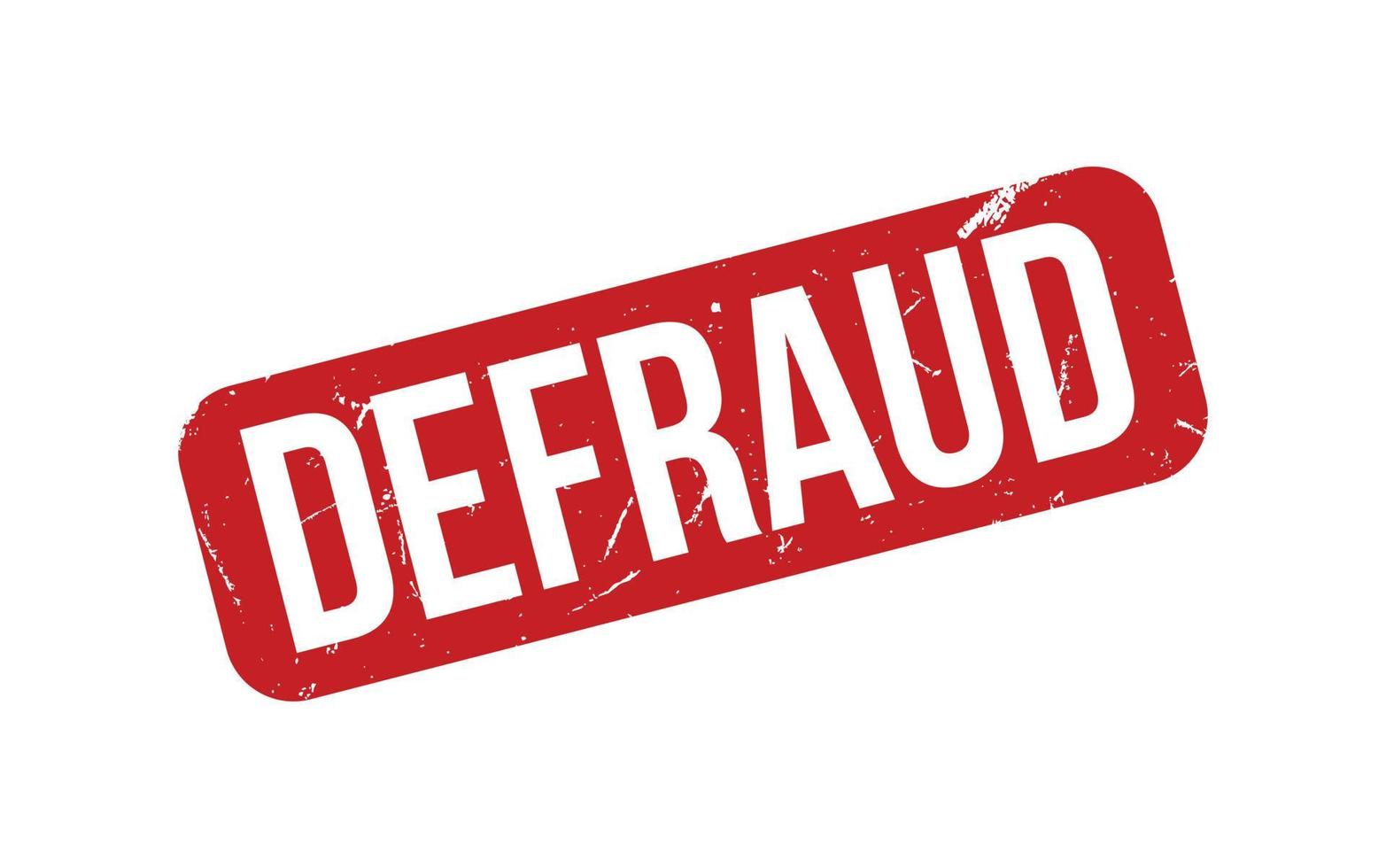Defraud Rubber Stamp Seal Vector