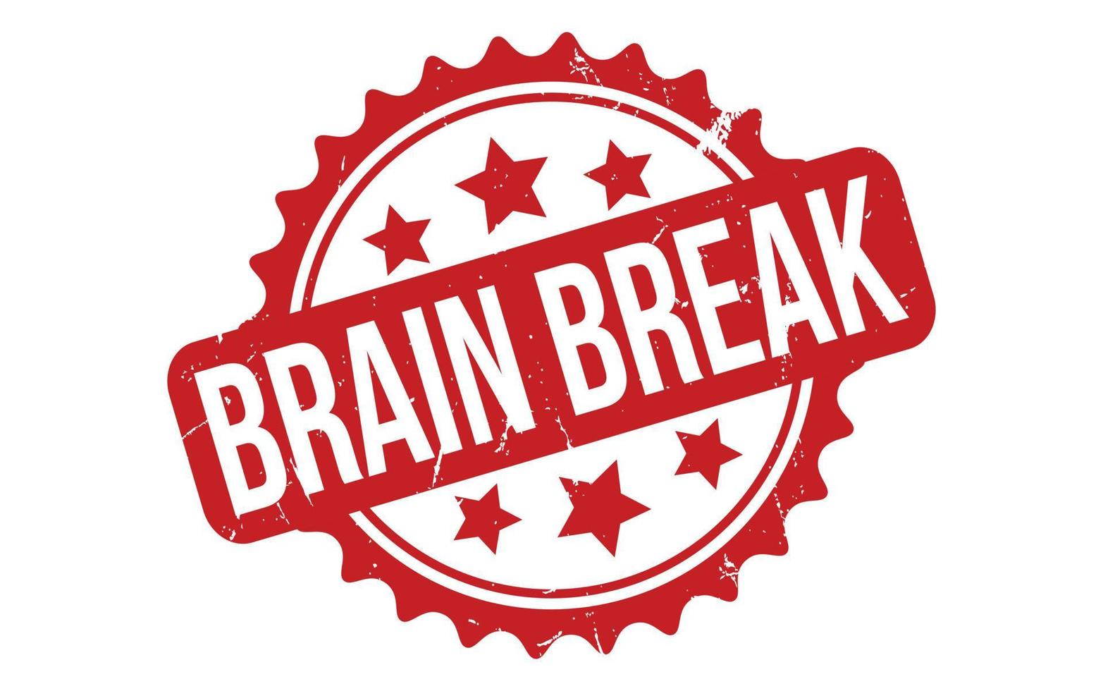 Brain Break Rubber Stamp Seal Vector 22785925 Vector Art at Vecteezy
