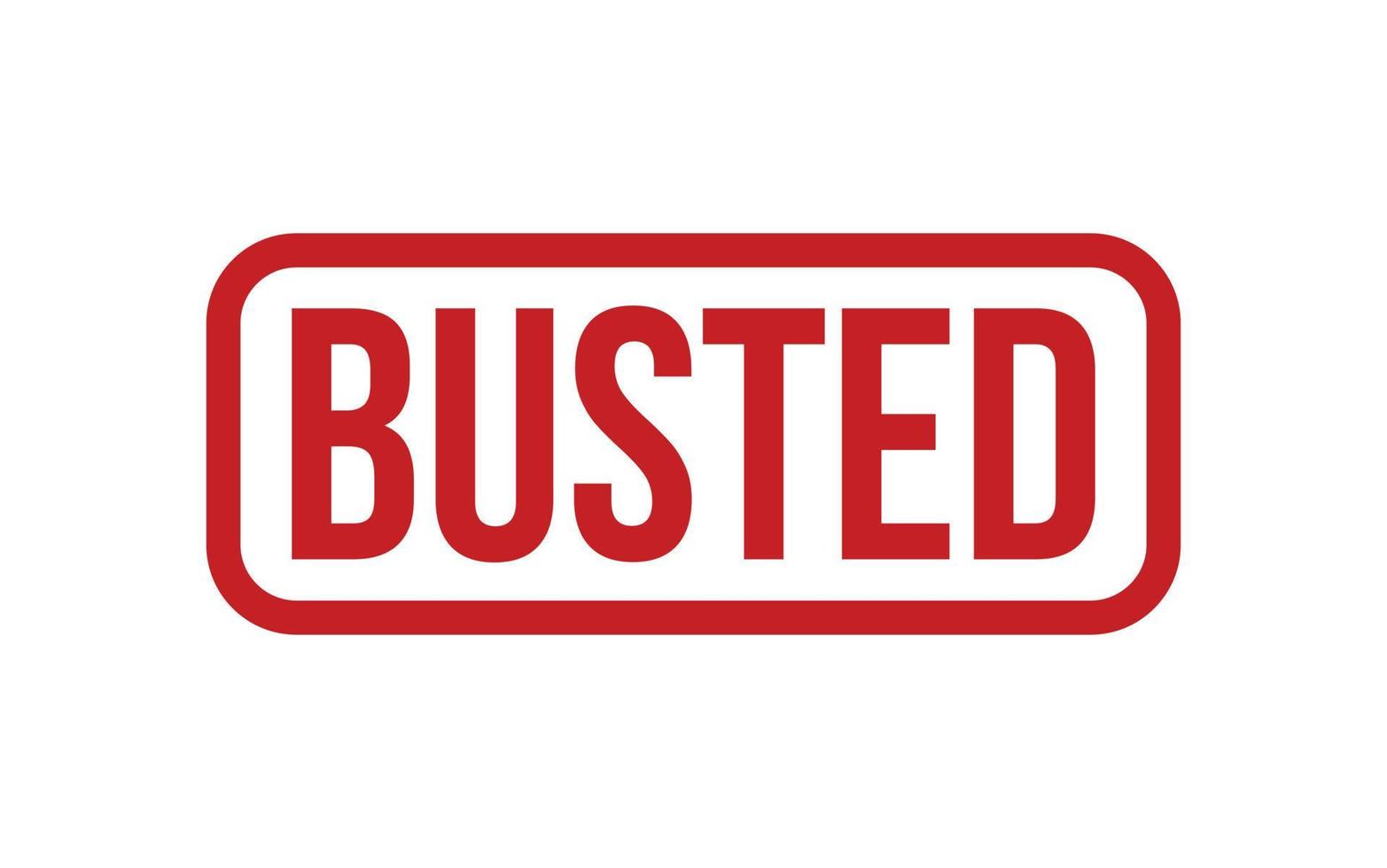 Busted Rubber Stamp Seal Vector