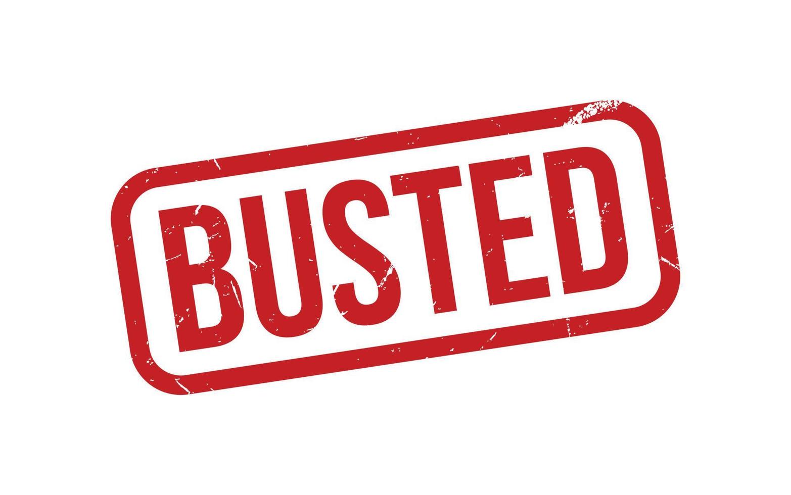 Busted Rubber Stamp Seal Vector