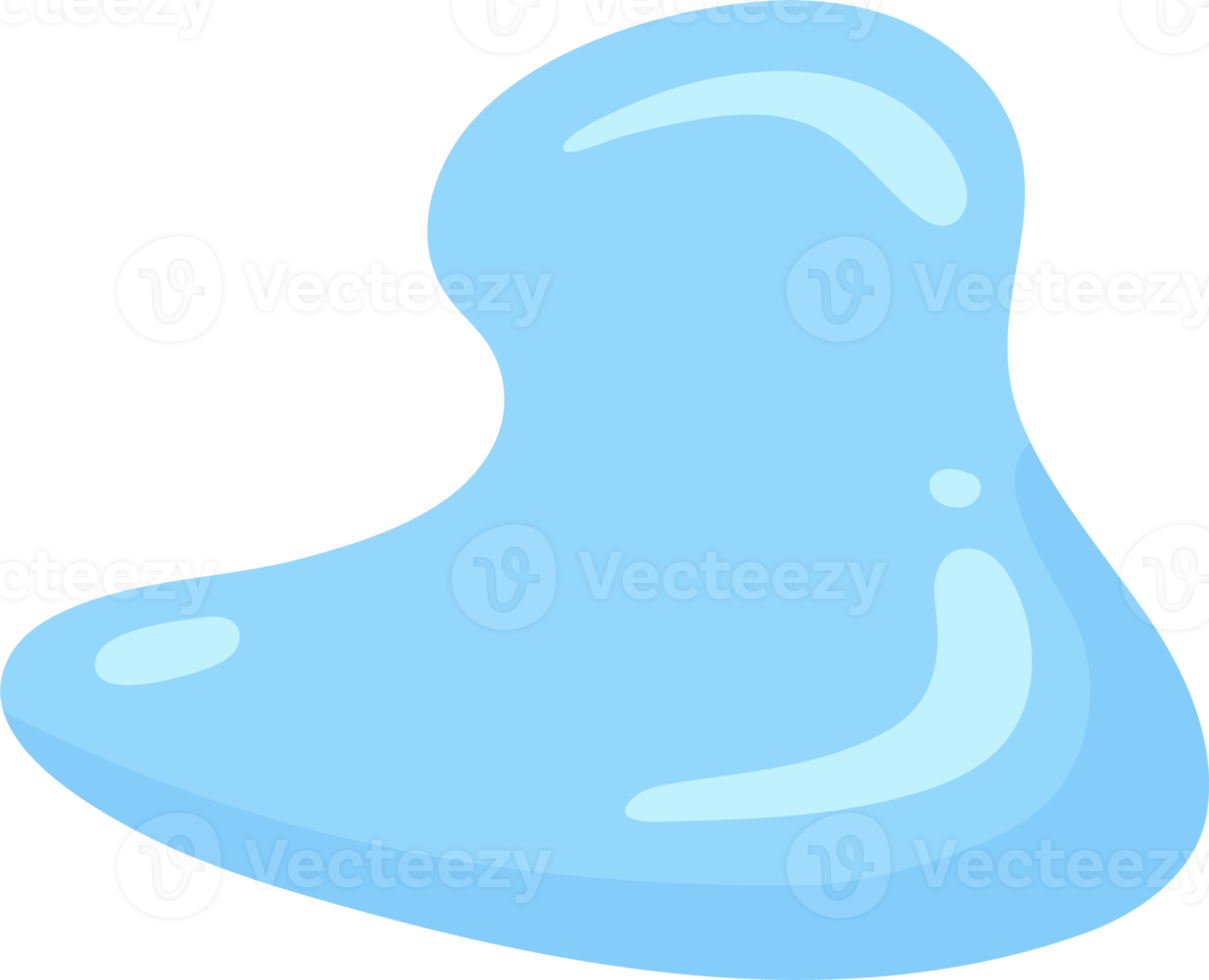 Blue water splash, element and illustration png