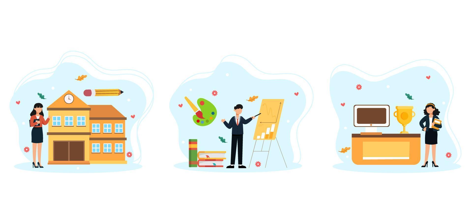 Labour Day Bundle Flat Design vector