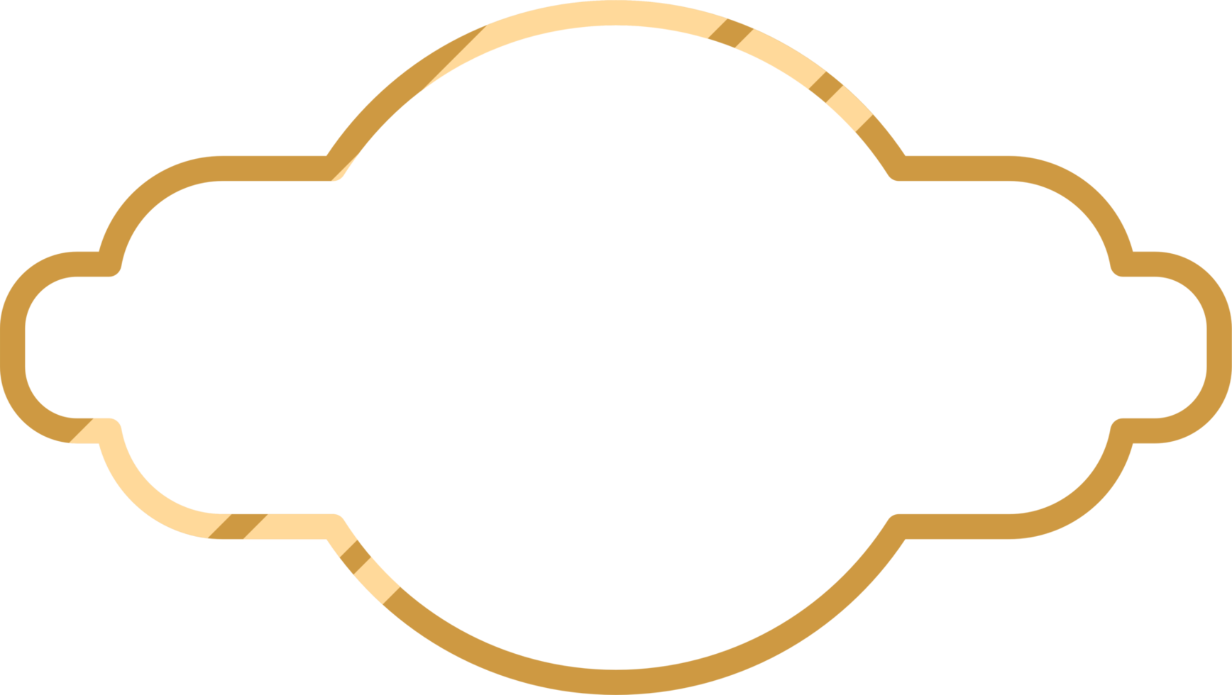 Gold frame png graphic clipart design