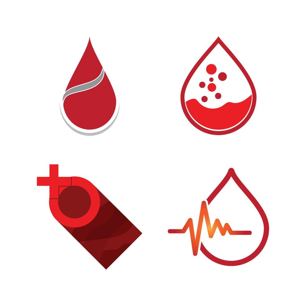 Blood illustration logo vector