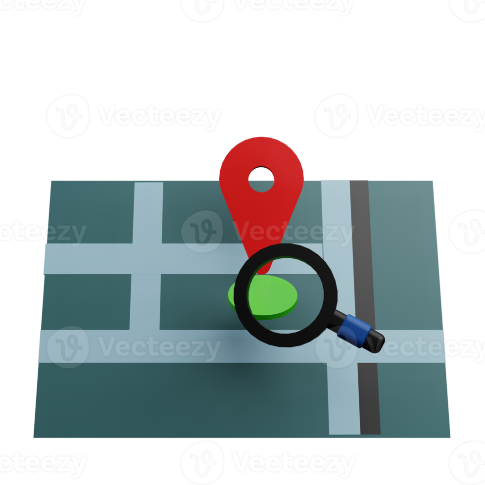 Find location 3d illustration png