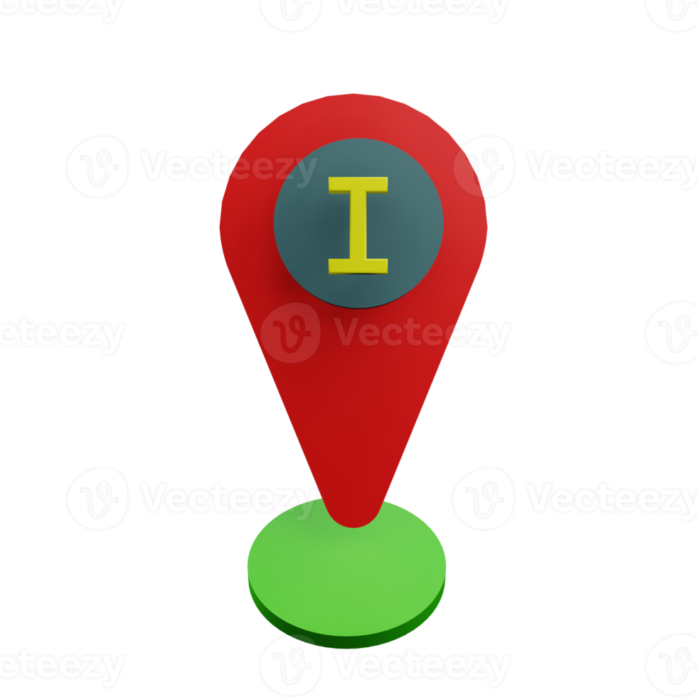 Informazioni Posizione 3d illustrazione png