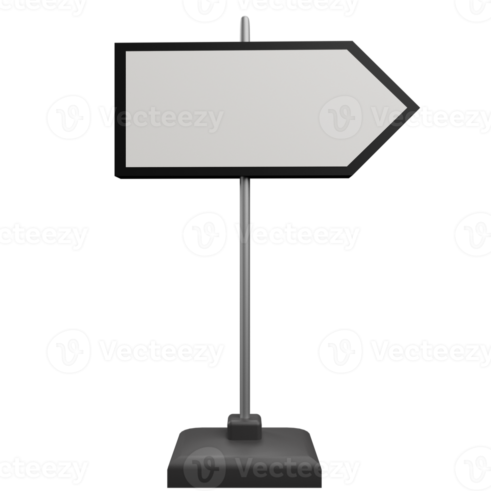 Direction board 3d illustration png