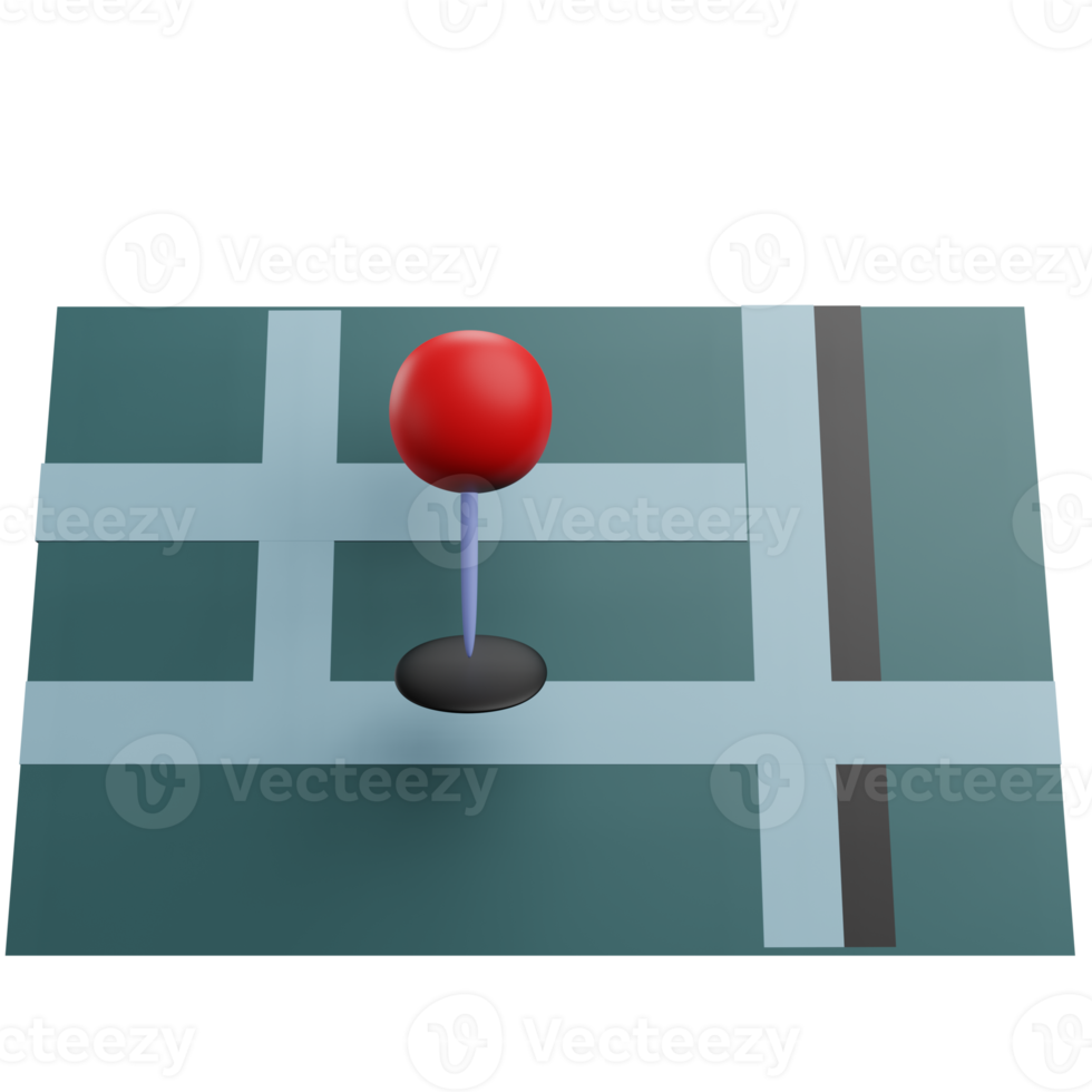 Pin Location 3d illustration png