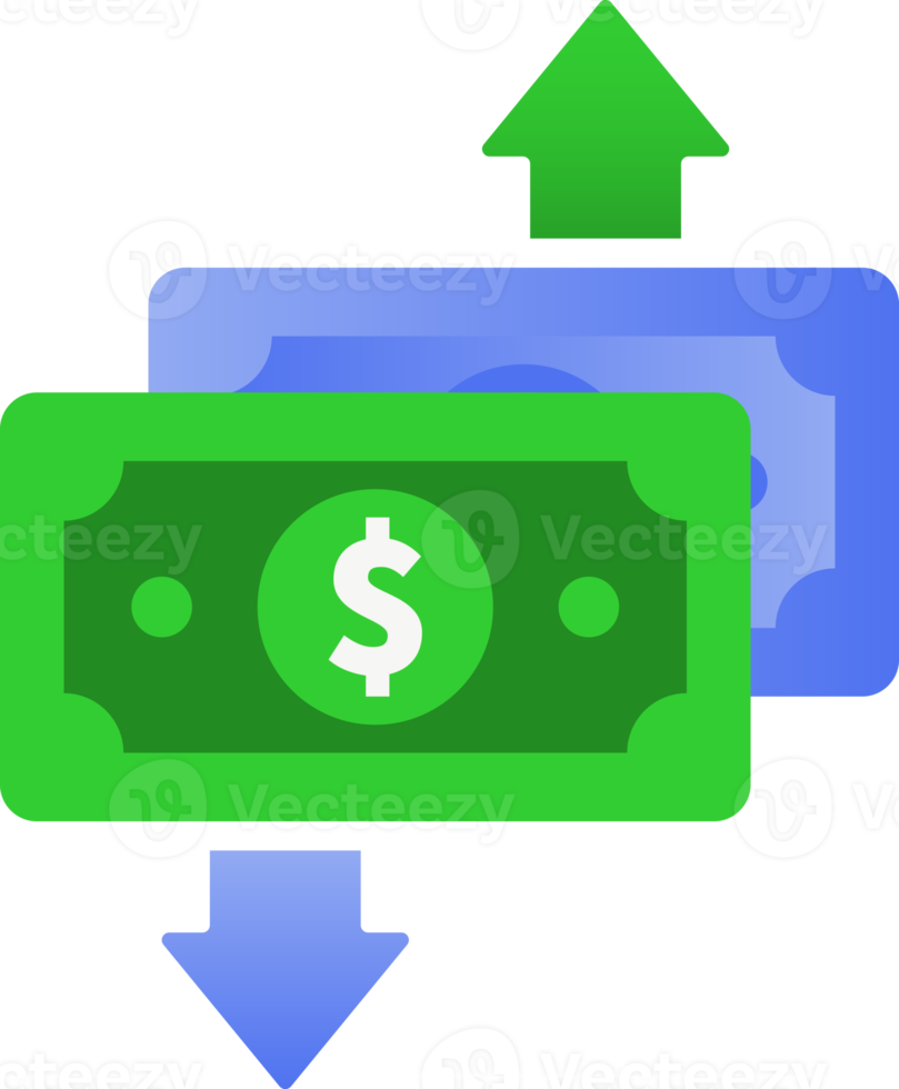 ícone de troca de dinheiro png