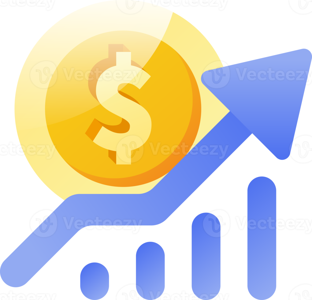 money growth graph 22786377 PNG