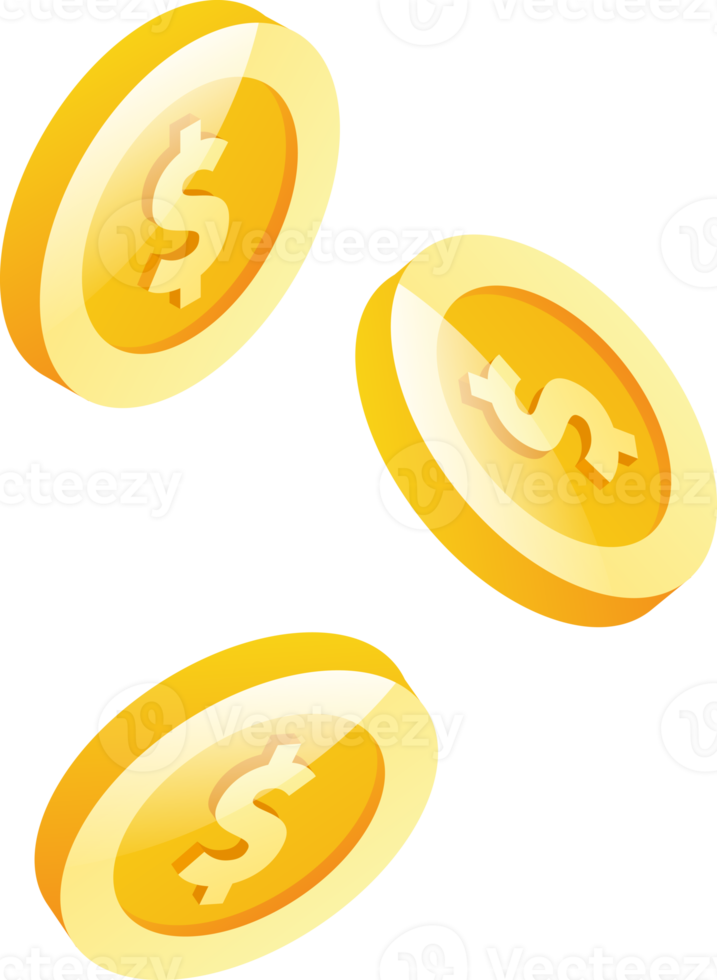 floating coin icon png