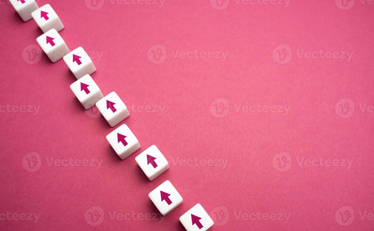 The specified direction of movement. Pave your way. Move forward. Step by step. New opportunities. Get to the top. Set a target and find ways to achieve it. Motivation, self-development. photo