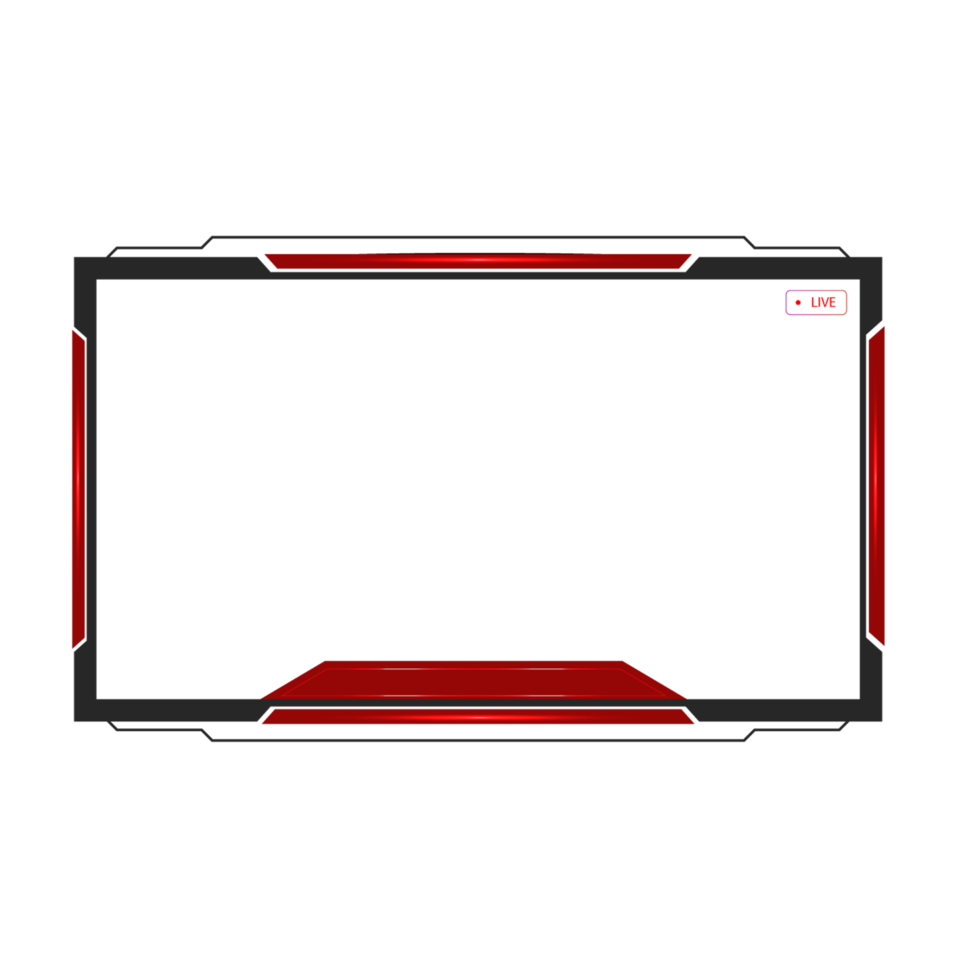 Online gaming screen panel and border design for gamers png