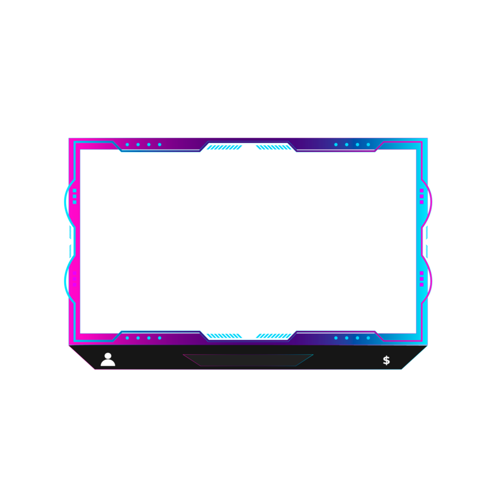 Online gaming screen panel and border design for gamers 22786715 PNG