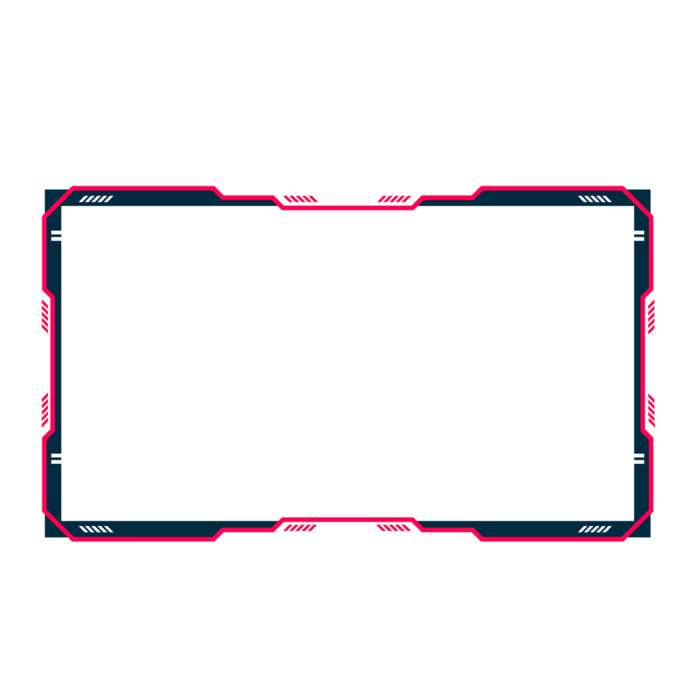 Online gaming screen panel and border design for gamers png