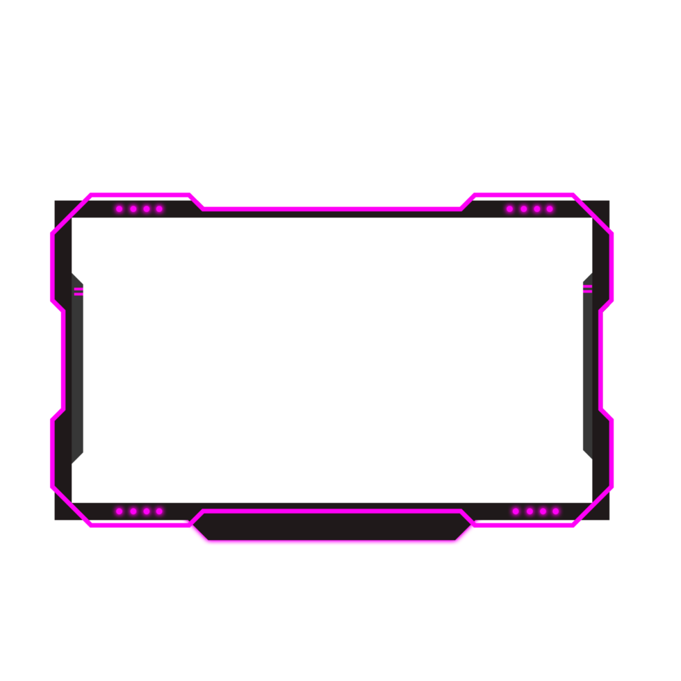 Online gaming screen panel and border design for gamers png