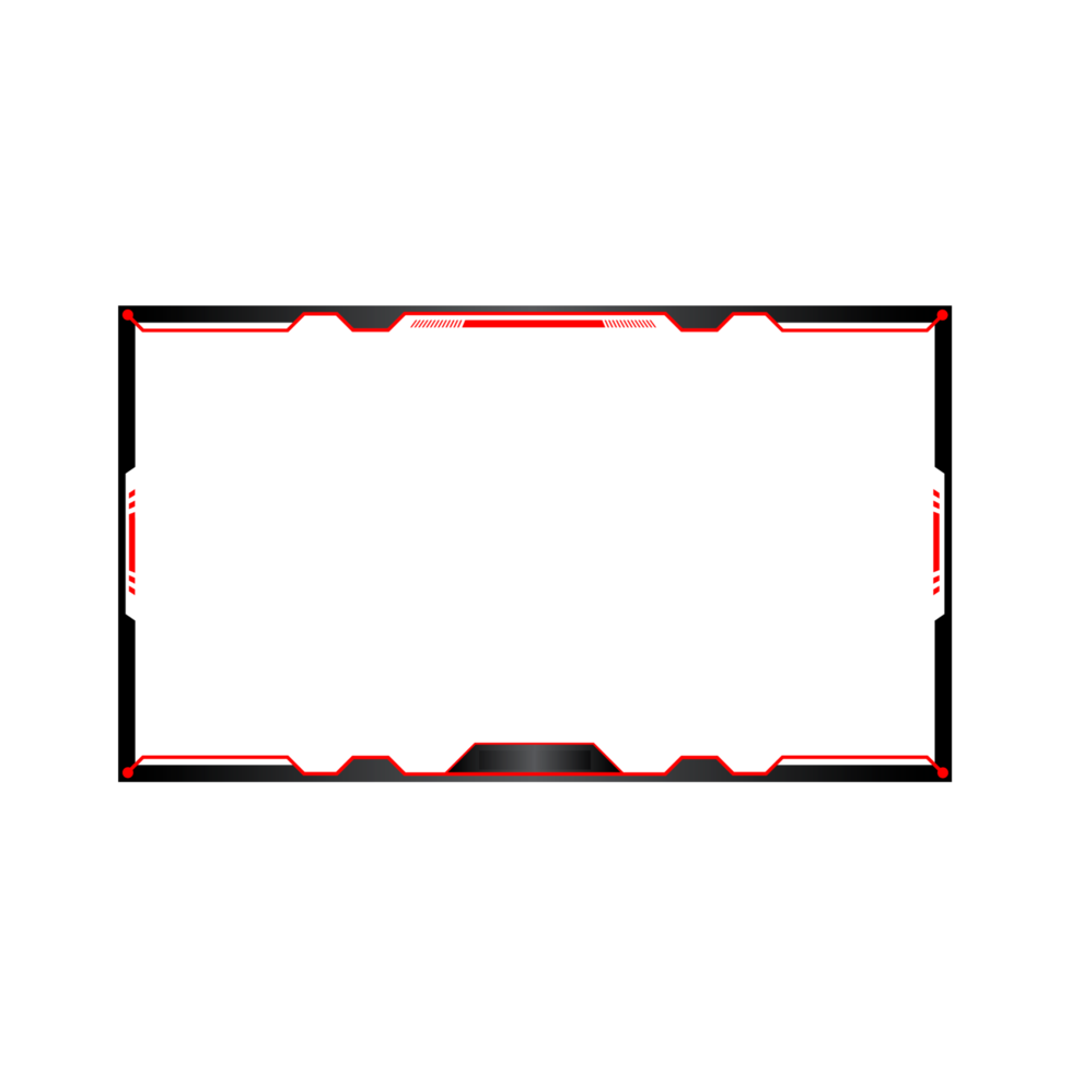 Online gaming screen panel and border design for gamers png