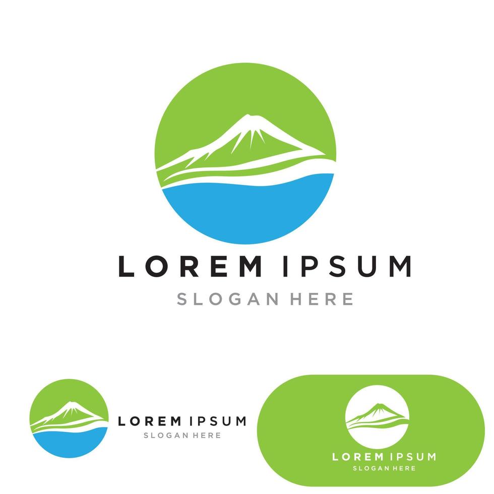Mountain icon Logo vector