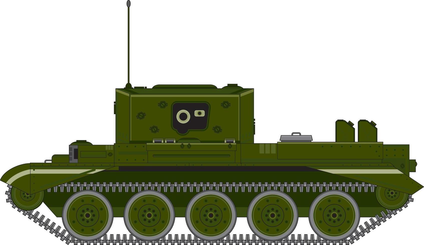 Cartoon Army Tank Military History Illustration vector