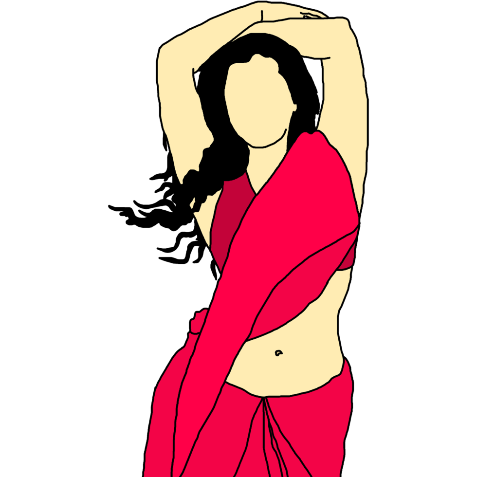 sexy Frauen heiß Pose im rot png