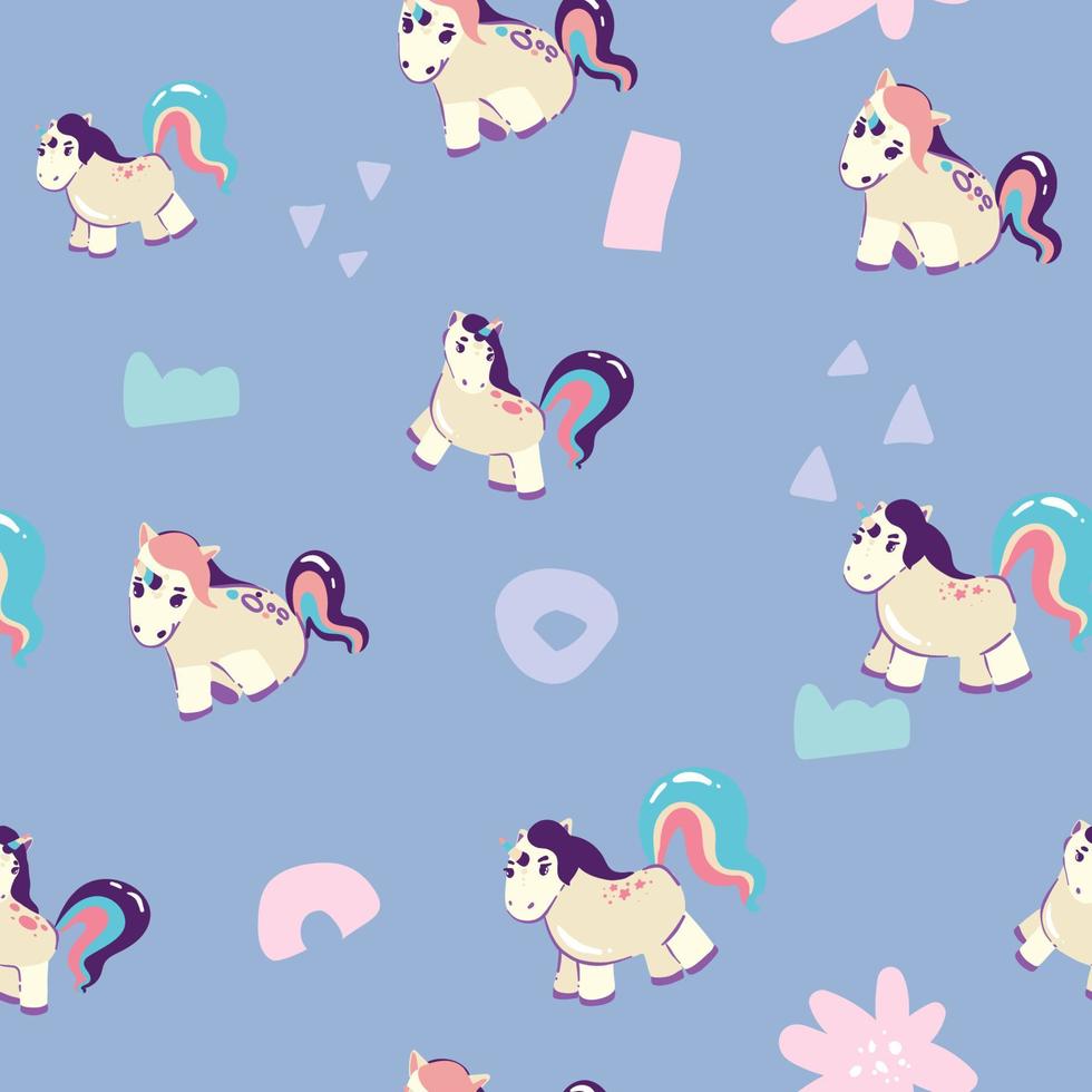 Cute unicorn, and pink background decoration. Seamless repeating pattern texture background design for fashion fabrics, textile graphics, prints etc vector