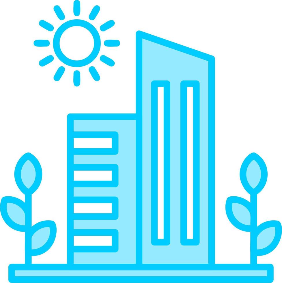 Green City Vector Icon