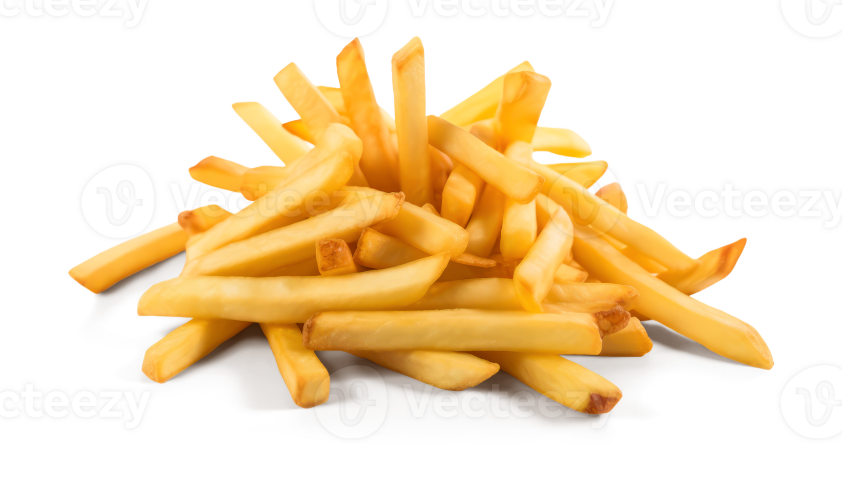 illustration de français frites transparent Contexte génératif ai png