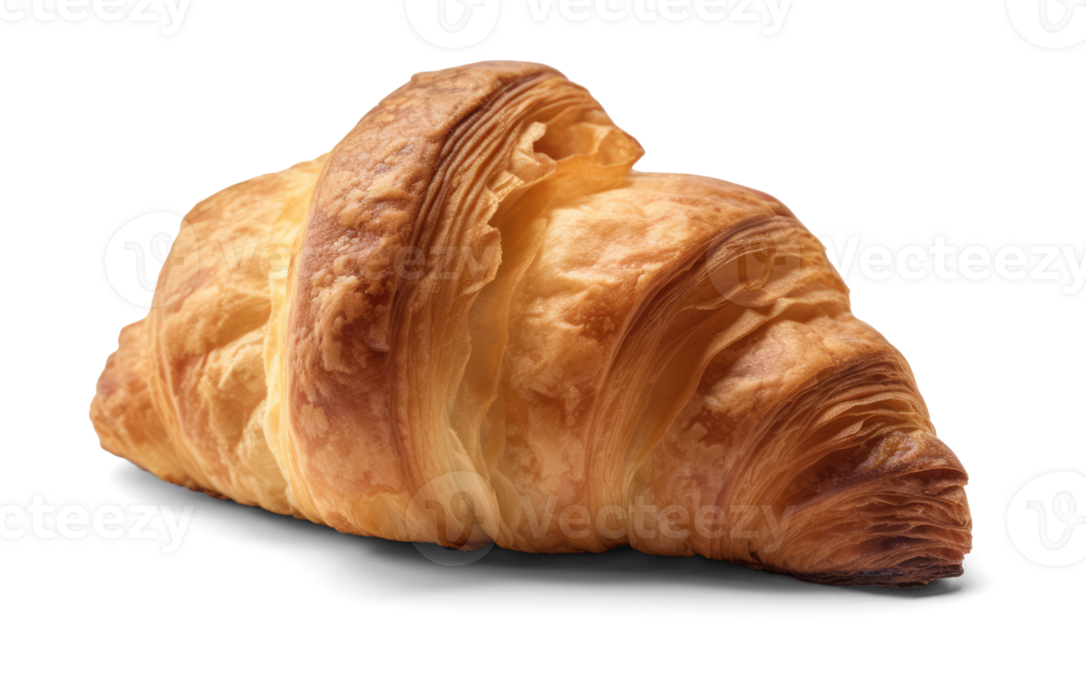 köstlich Croissant transparent Hintergrund - - generativ ai png