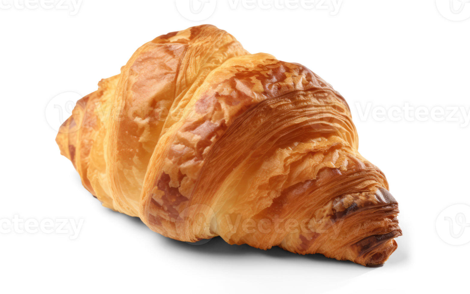 köstlich Croissant transparent Hintergrund - - generativ ai png