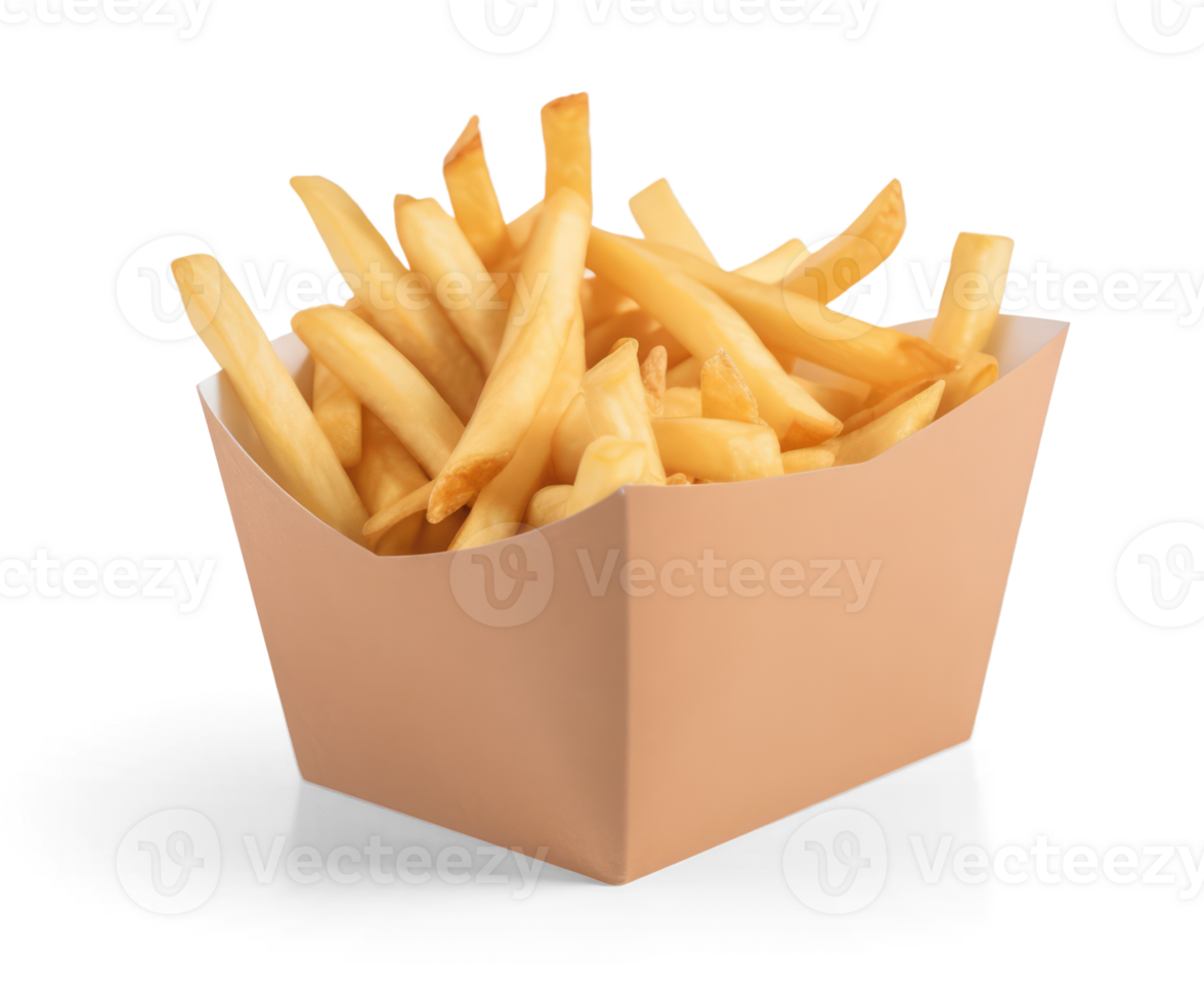 Illustration of French Fries in box Transparent Background png